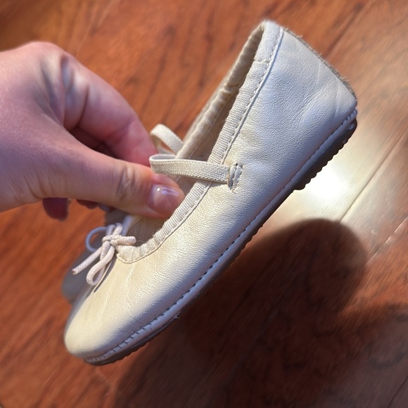 Oldsoles Little Feet That Walk the Earth ballet slippers w/ rubber sole size 23 - Picture 2 of 5